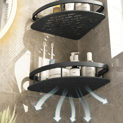 AeroCorner Bathroom Shelf – product detail image 8 at Ozoric