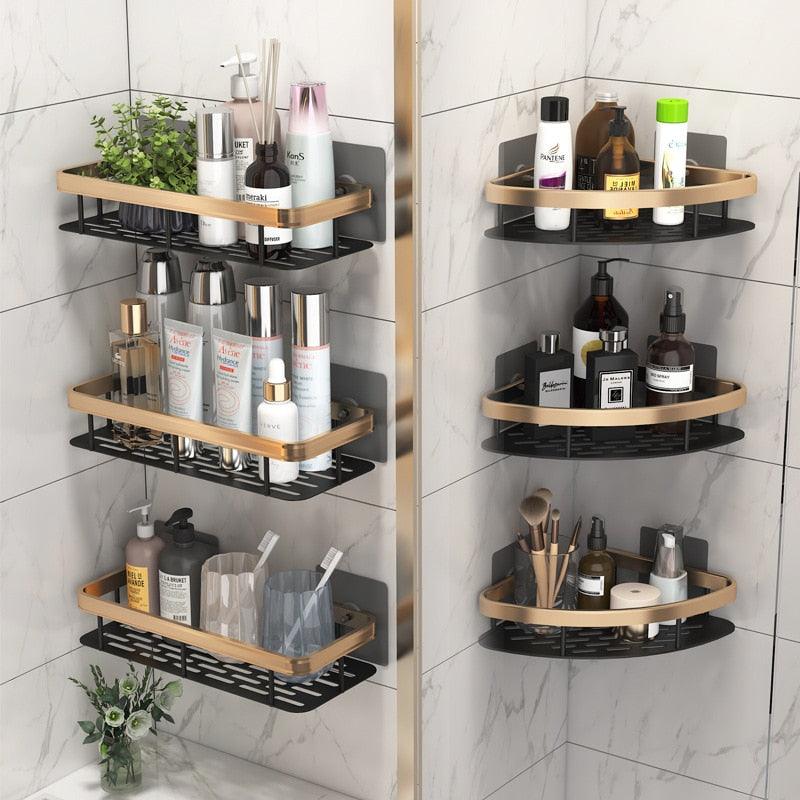 AeroCorner Bathroom Shelf – product detail image 4 at Ozoric