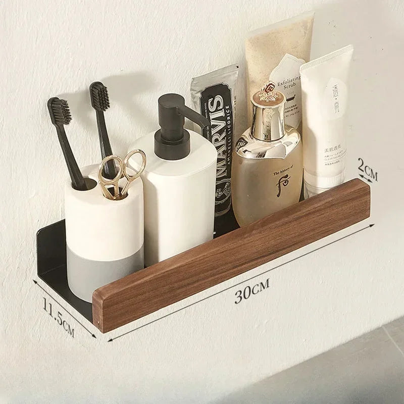 OakSteel Punch-Free Bathroom Rack – product detail image 8 at Ozoric