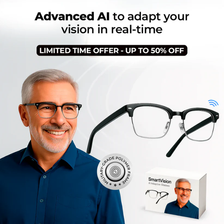 SmartVision™ AI-Powered Adaptive Glasses – product image at Ozoric