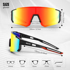 نظارات شمسية رياضية SCVCN للرجال والنساء – ركوب الدراجات، MTB، ركوب الدراجة، التخييم، الغولف، البيسبول – صورة تفصيلية للمنتج رقم 4 لدى Ozoric