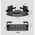 AeroCorner Bathroom Shelf – product detail image 3 at Ozoric