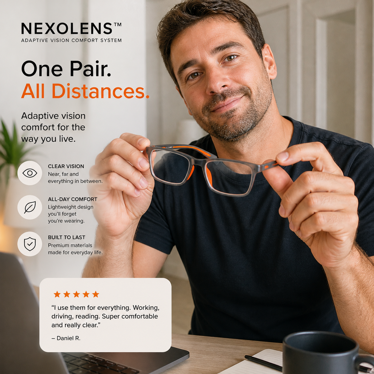Nexolens - Adaptive Vision Comfort System – product detail image 3 at Ozoric