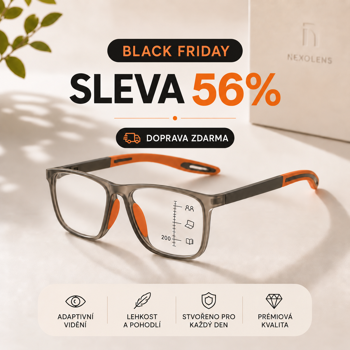 Multifokální brýle Nexolens + dárek – detailní obrázek produktu 7 na Ozoric