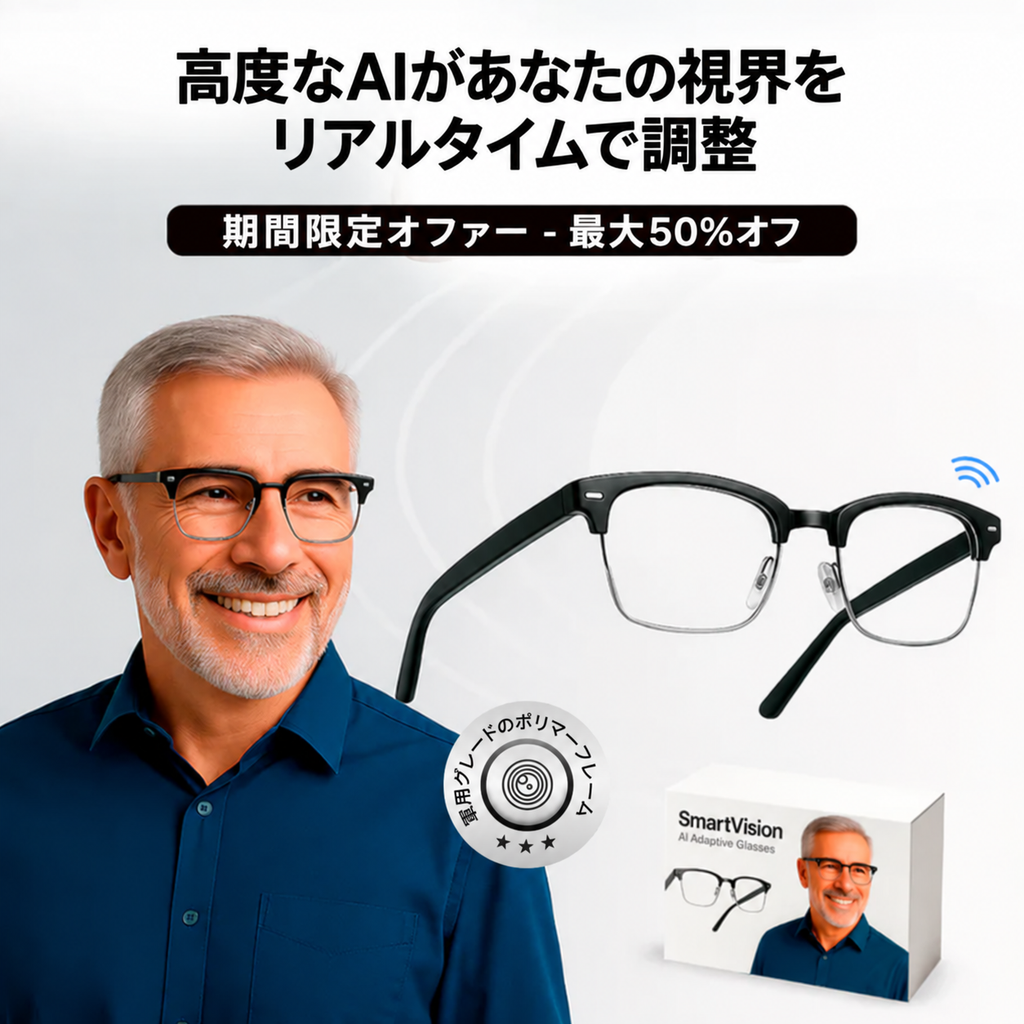 SmartVision™ AI搭載の適応型メガネ – Ozoricの商品画像