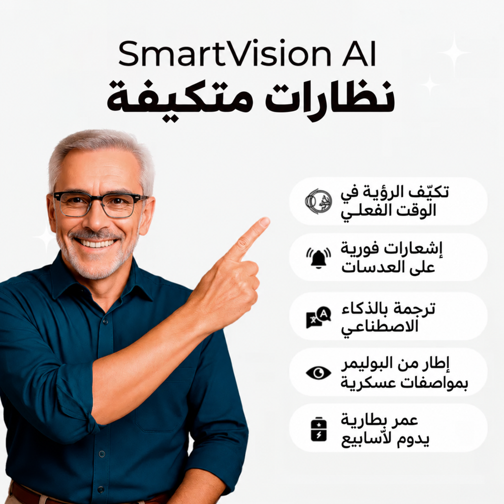 SmartVision™ نظارات متكيفة مدعومة بالذكاء الاصطناعي – صورة تفصيلية للمنتج رقم 2 لدى Ozoric