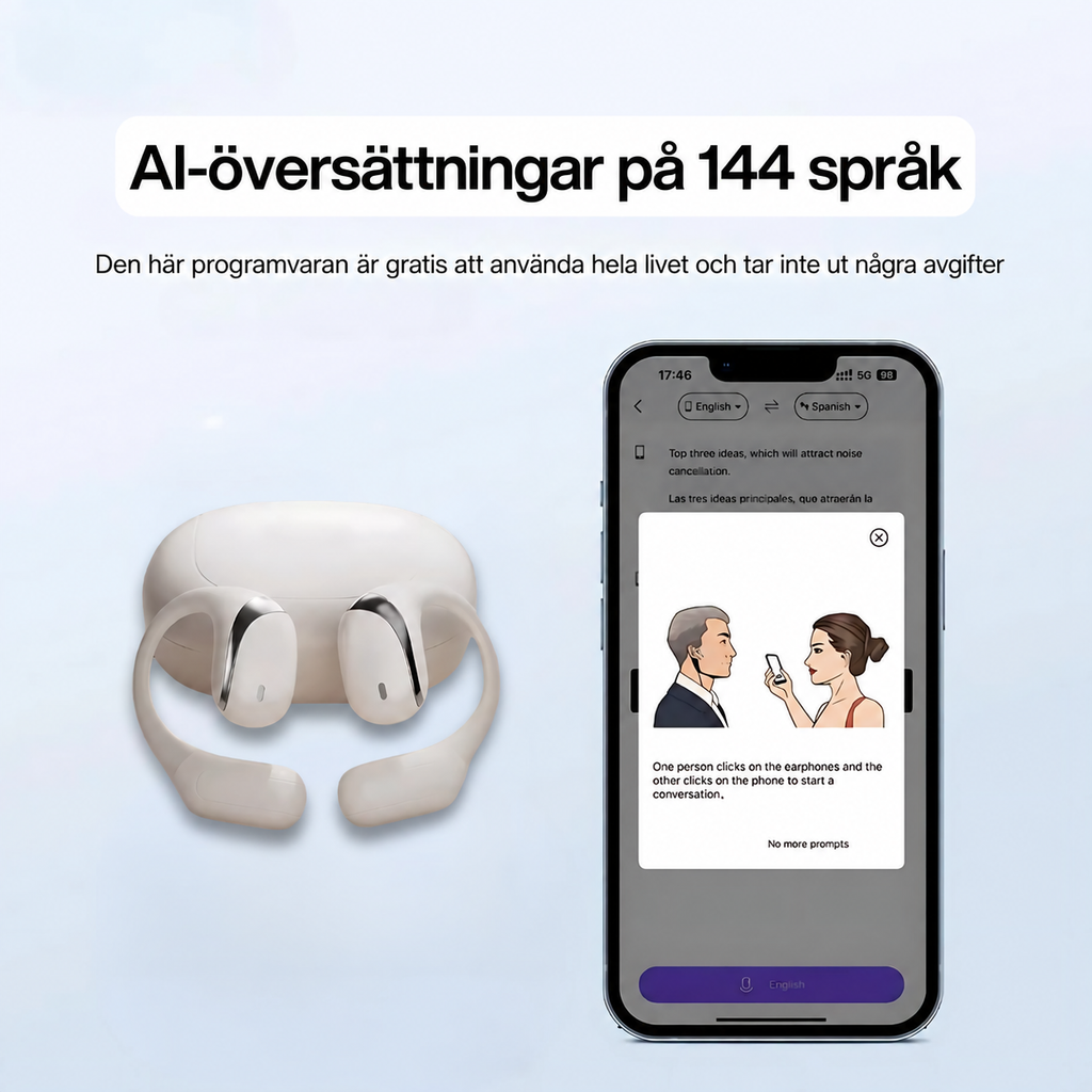 VerbaBuds™ AI-översättningshörlurar