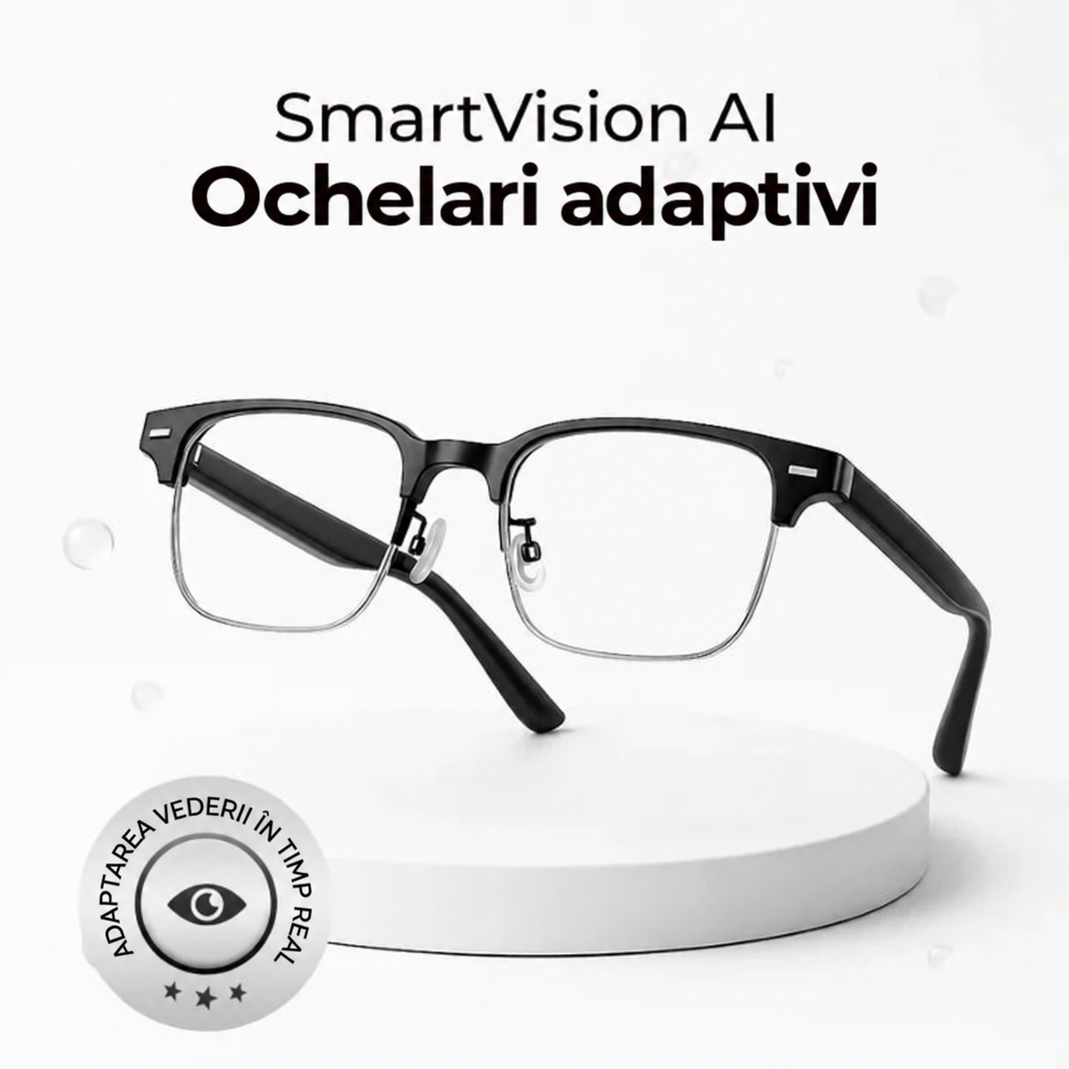 SmartVision™ Ochelari adaptivi cu AI – imagine de detaliu a produsului 5 la Ozoric
